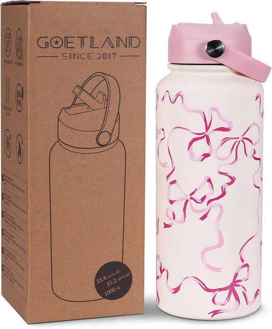 Ribbon Stainless Steel Water Bottle